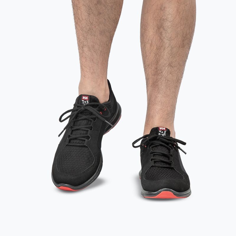 Încălțăminte pentru bărbați Helly Hansen Ahiga V4 Hydropower off black/alert red 8