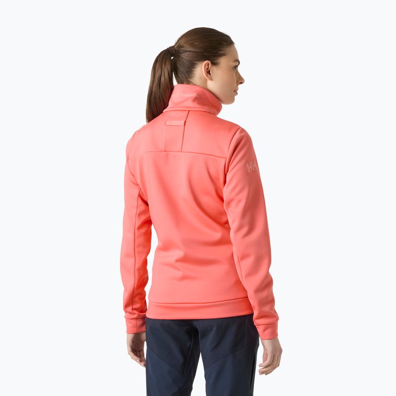 Bluză de navigație pentru femei Helly Hansen Crew Fleece sunset pink 2