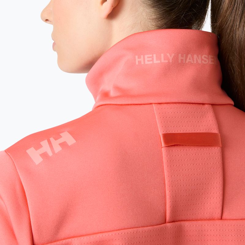 Bluză de navigație pentru femei Helly Hansen Crew Fleece sunset pink 4