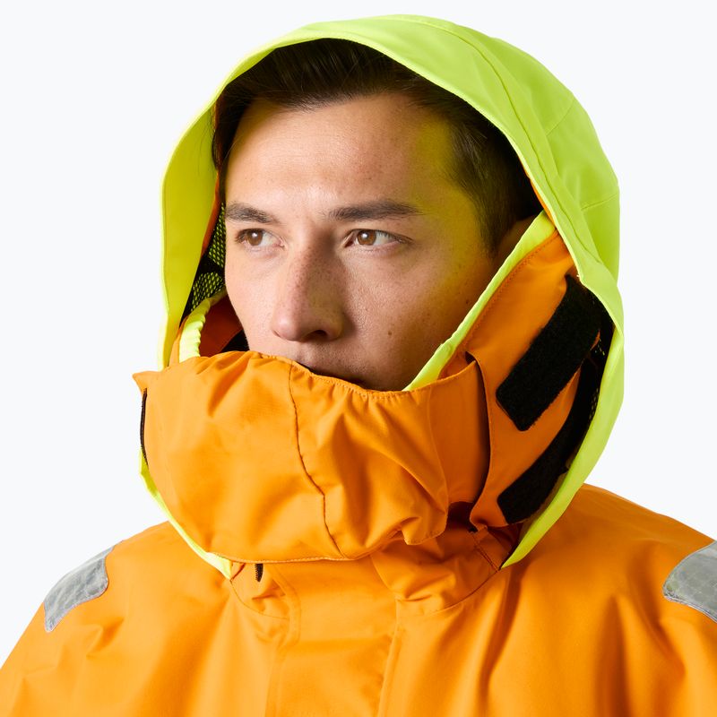 Geacă de navigație pentru bărbați Helly Hansen Skagen Offshore ignite orange 3