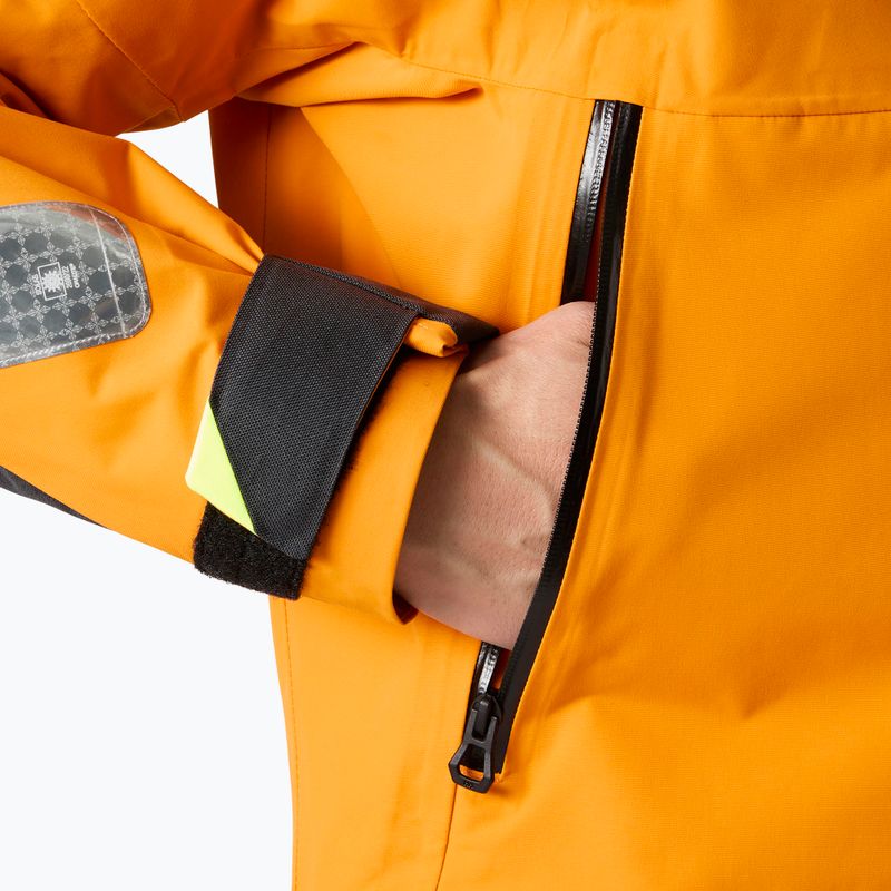 Geacă de navigație pentru bărbați Helly Hansen Skagen Offshore ignite orange 5