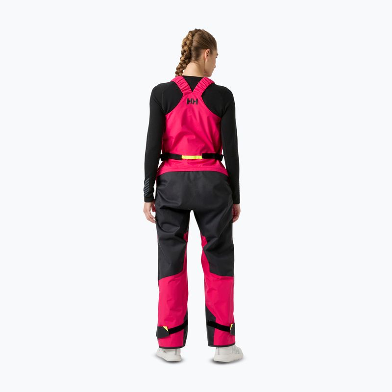 Pantaloni de navigație pentru femei Helly Hansen Skagen Offshore Bib cranberry 2