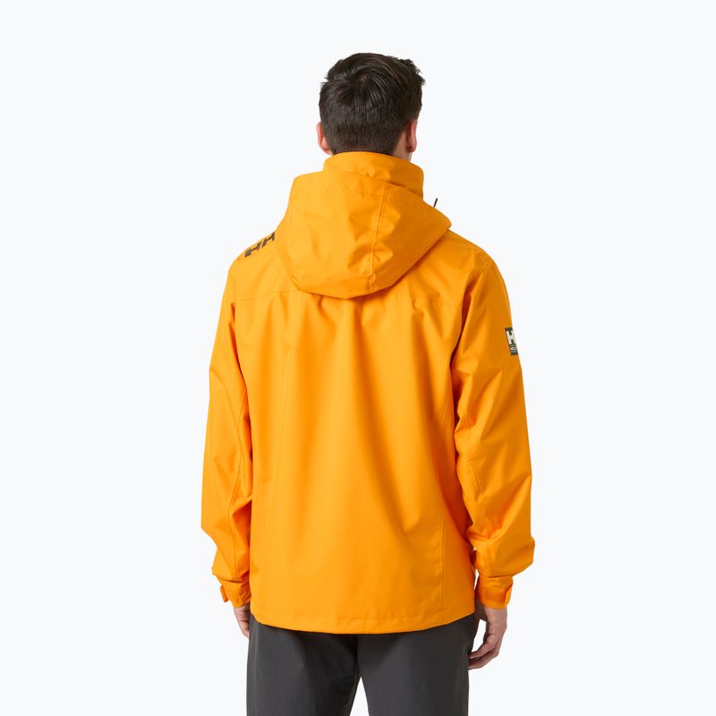 Geacă de navigație pentru bărbați Helly Hansen Crew Hooded 2.0 ignite orange 2