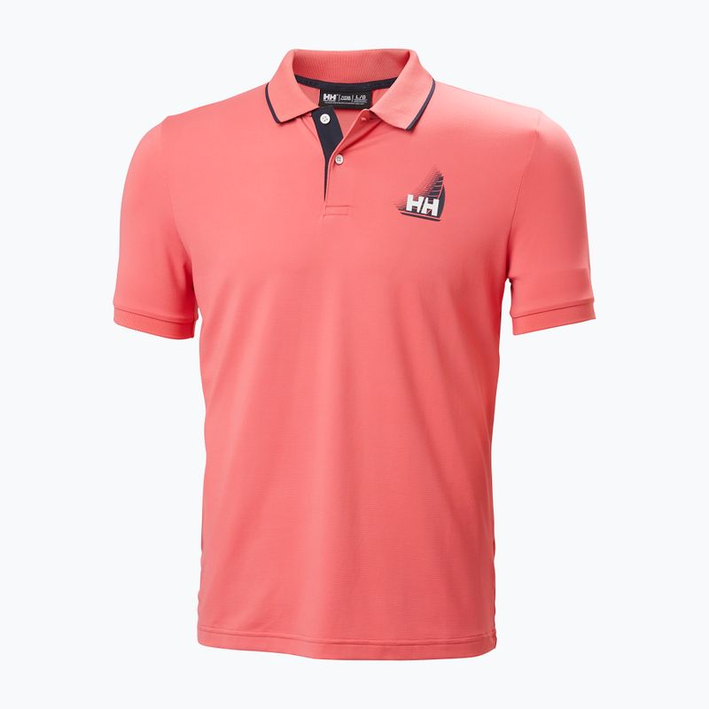 Tricou polo pentru bărbați Helly Hansen Hp Figari Polo sunset pink 5