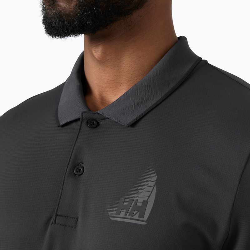 Tricou polo pentru bărbați Helly Hansen Hp Figari Polo ebony 3