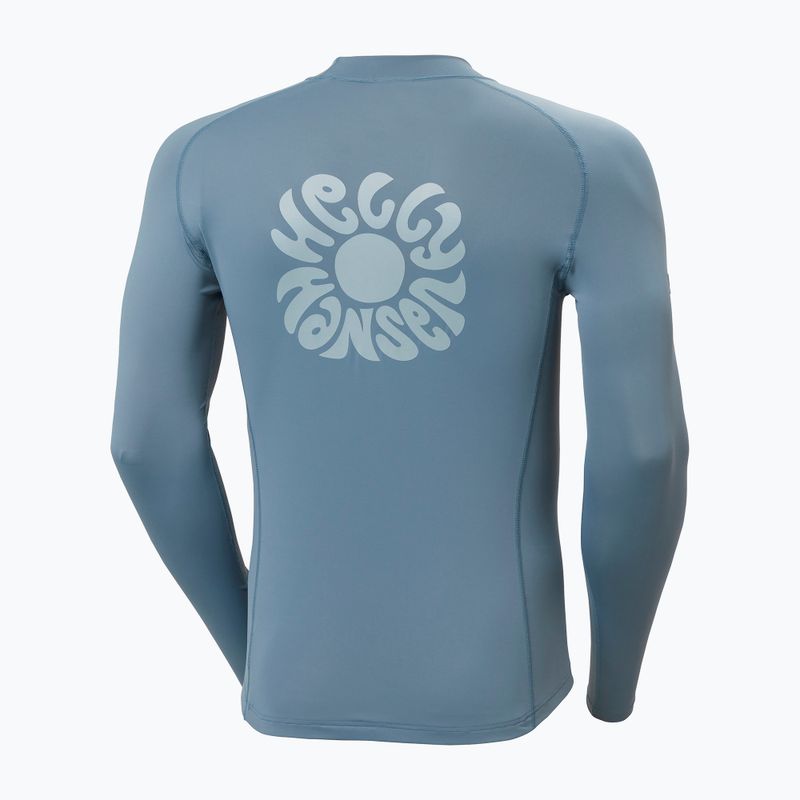 Longsleeve de înot pentru bărbați Helly Hansen Waterwear Rashguard washed navy 6