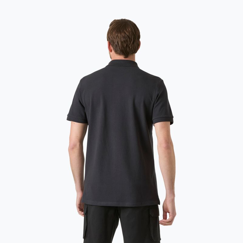Tricou polo pentru bărbați Helly Hansen Crew Polo Pique ebony 2