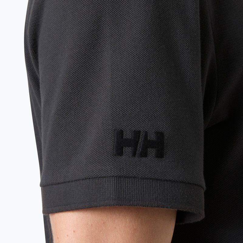 Tricou polo pentru bărbați Helly Hansen Crew Polo Pique ebony 4