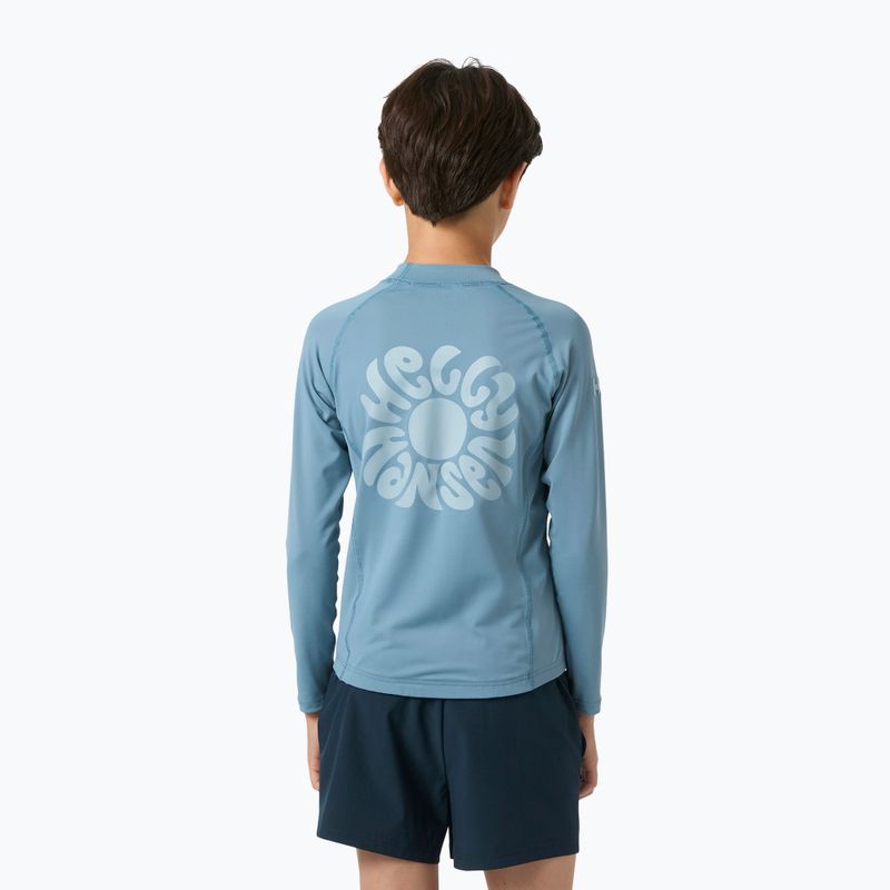 Longsleeve de înot pentru copii Helly Hansen Waterwear Rashguard Jr washed navy 2
