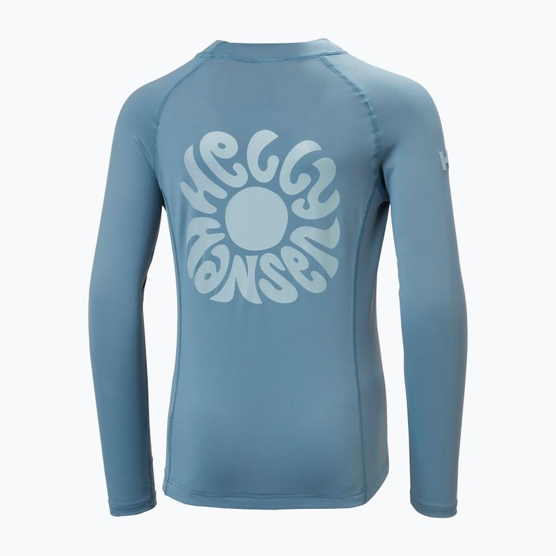 Longsleeve de înot pentru copii Helly Hansen Waterwear Rashguard Jr washed navy 6