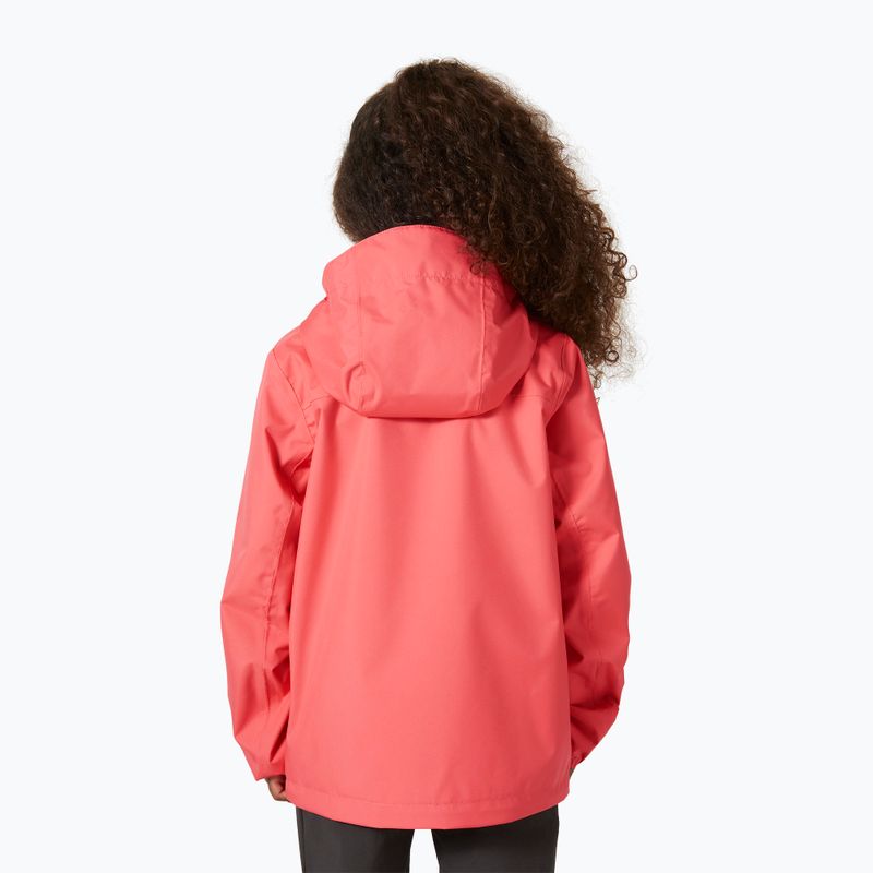Geacă de navigație pentru copii Helly Hansen Crew Hooded Jr 41813 sunset pink 4