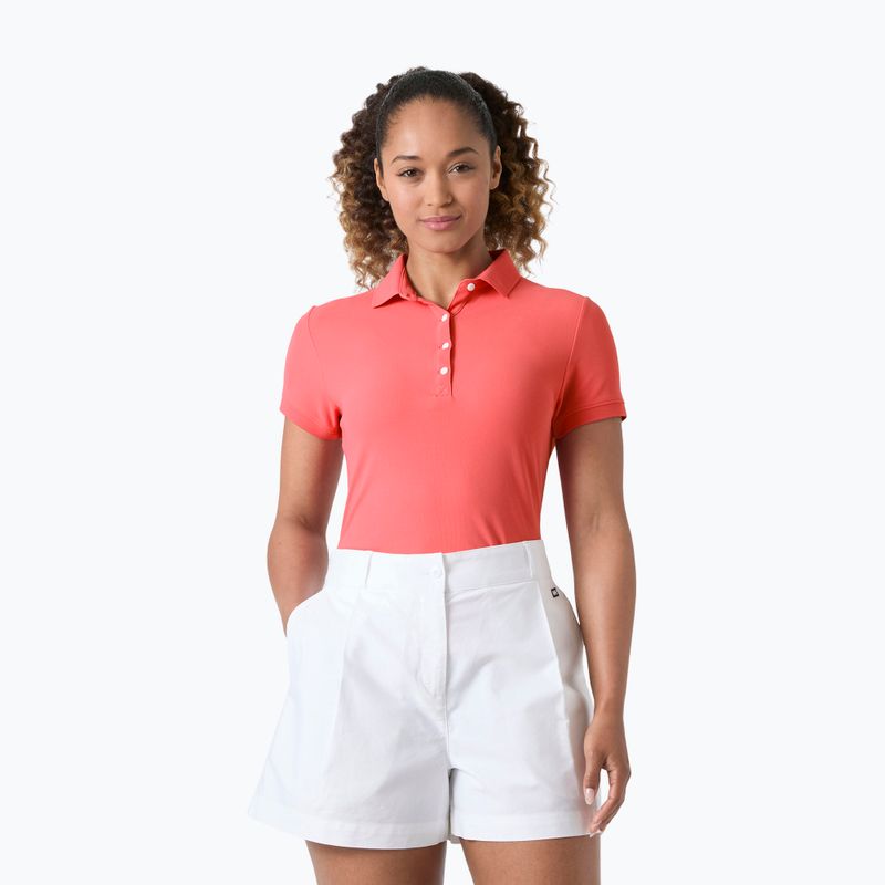 Tricou polo pentru femei Helly Hansen Crewline Polo sunset pink