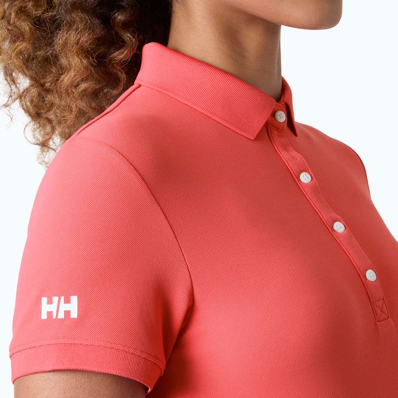 Tricou polo pentru femei Helly Hansen Crewline Polo sunset pink 4