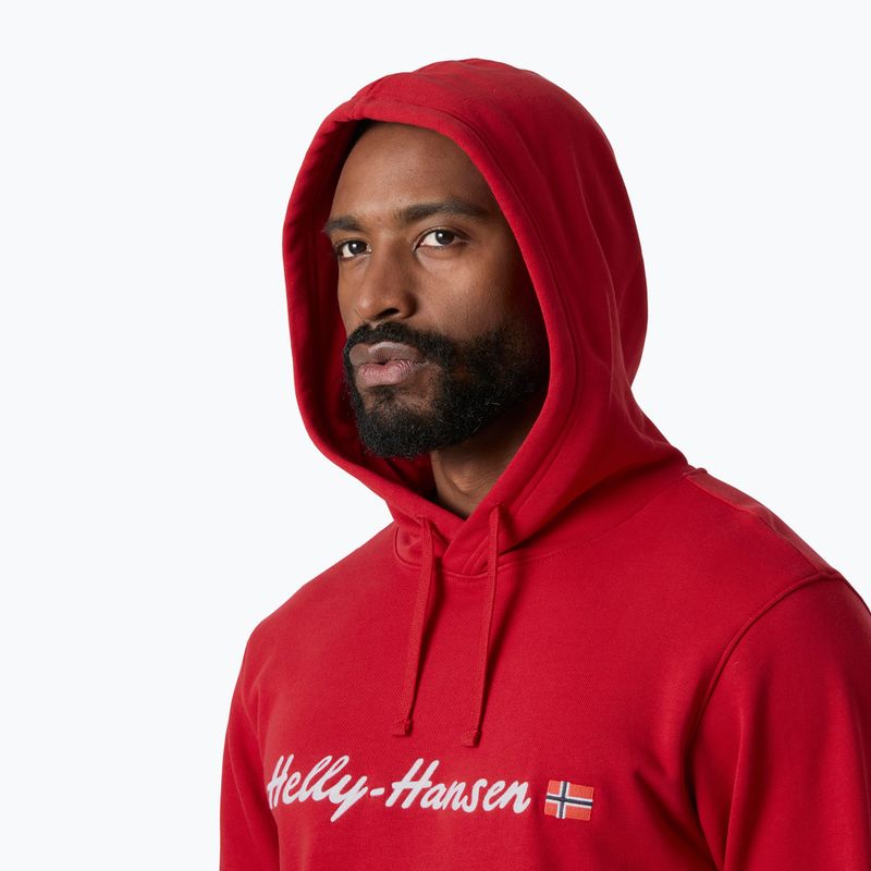 Bluză pentru bărbați Helly Hansen Core Graphic Hoodie red 3