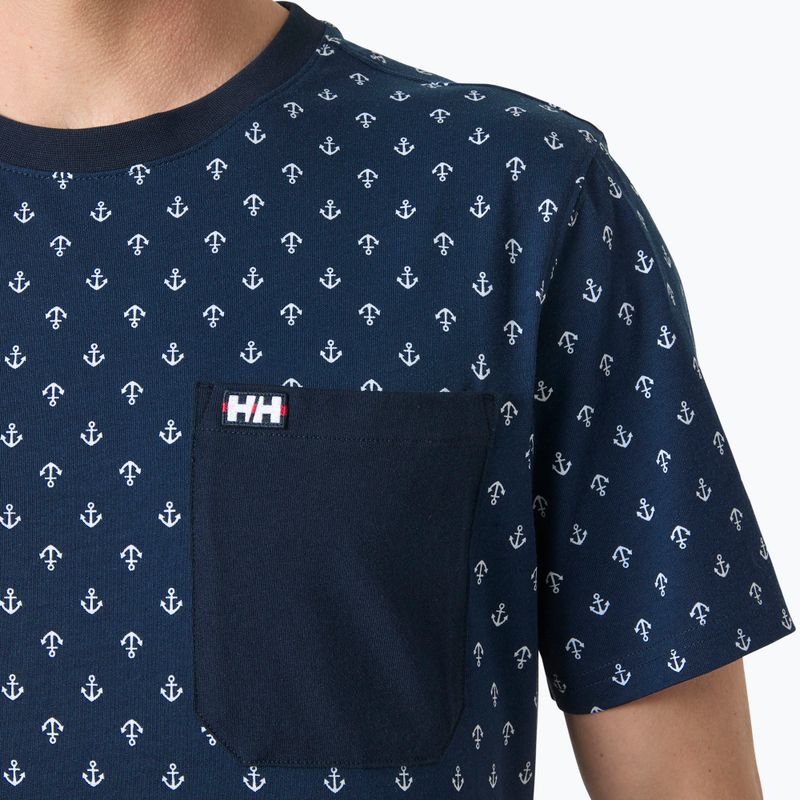 Tricou pentru bărbați Helly Hansen Hudson navy aop 3