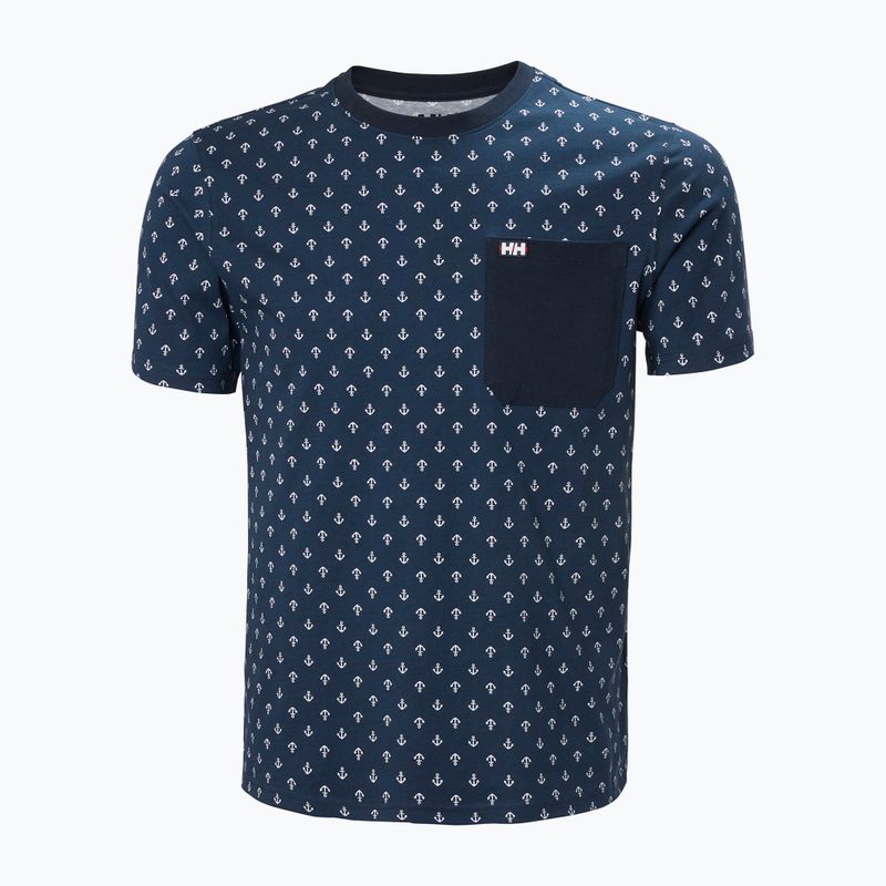 Tricou pentru bărbați Helly Hansen Hudson navy aop 4