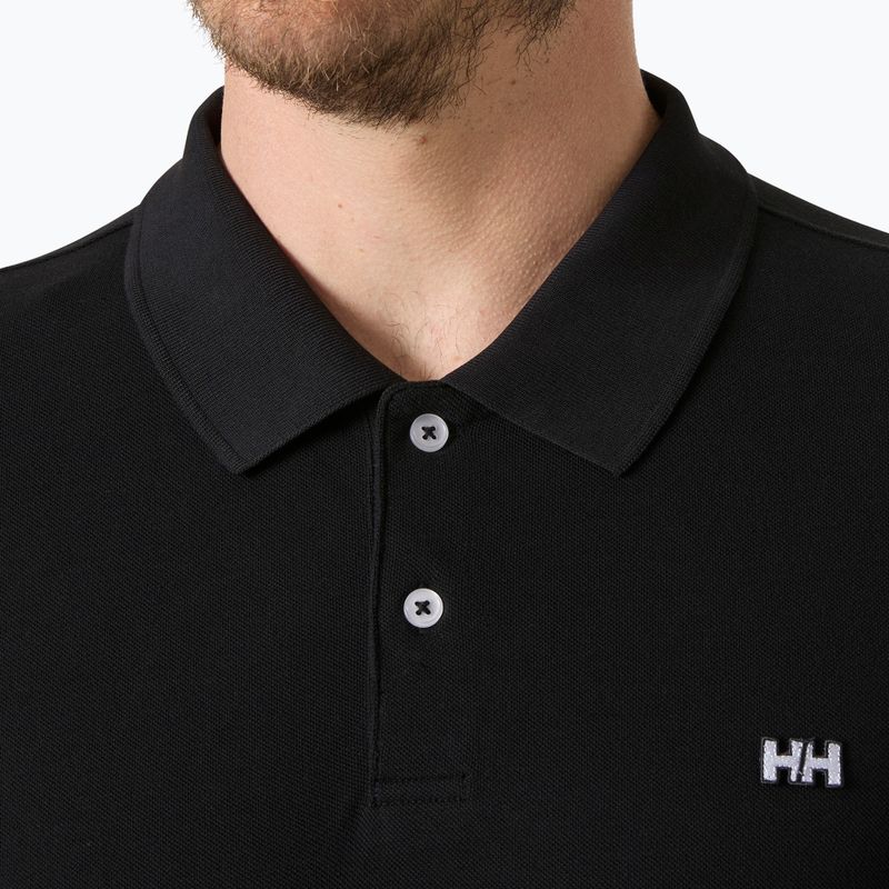 Tricou polo pentru bărbați Helly Hansen Elba Fitted Polo black 3