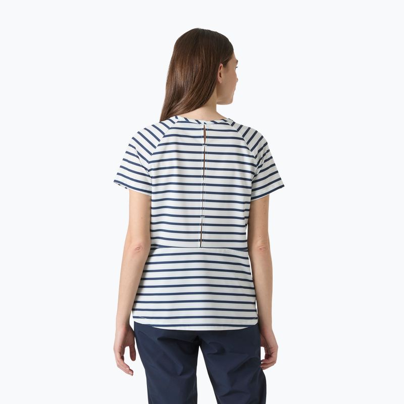 Tricou damă Helly Hansen Thalia white navy stripe 2