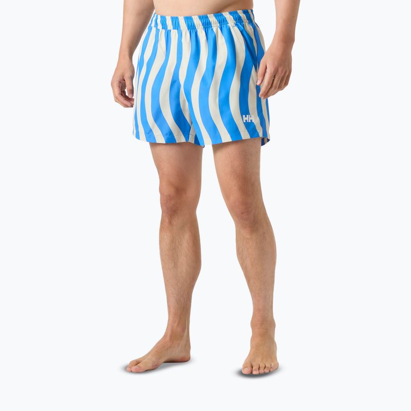 Pantaloni scurți de navigație pentru bărbați Helly Hansen Newport Trunk 4.5" ultra blue floating stripe 3