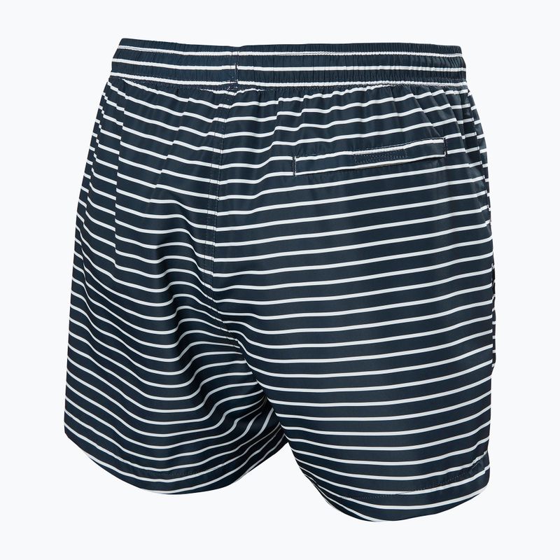 Pantaloni scurți de navigație pentru bărbați Helly Hansen Newport Trunk 4.5" navy stripe aop 2