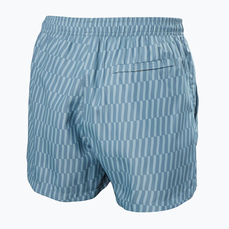 Pantaloni scurți de navigație pentru bărbați Helly Hansen Newport Trunk 4.5" washed navy offset stripe 2