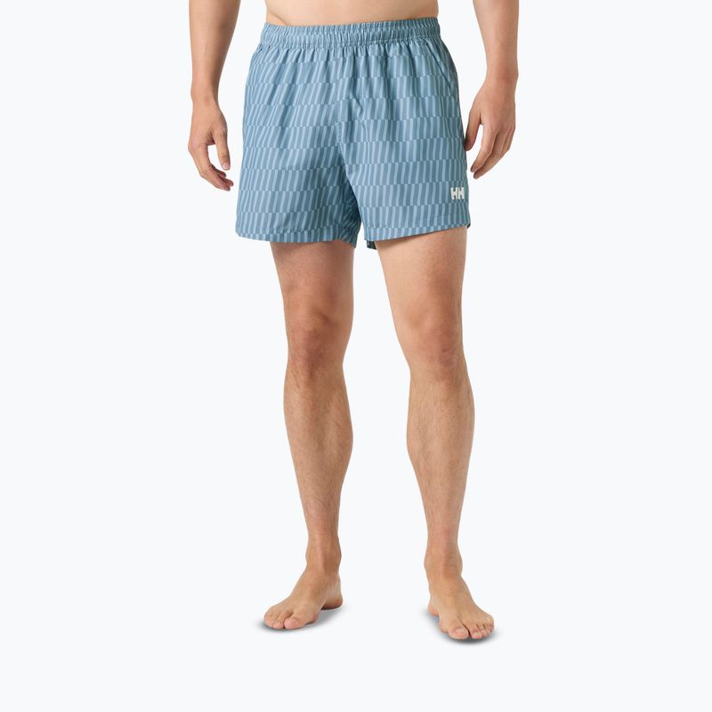 Pantaloni scurți de navigație pentru bărbați Helly Hansen Newport Trunk 4.5" washed navy offset stripe 3