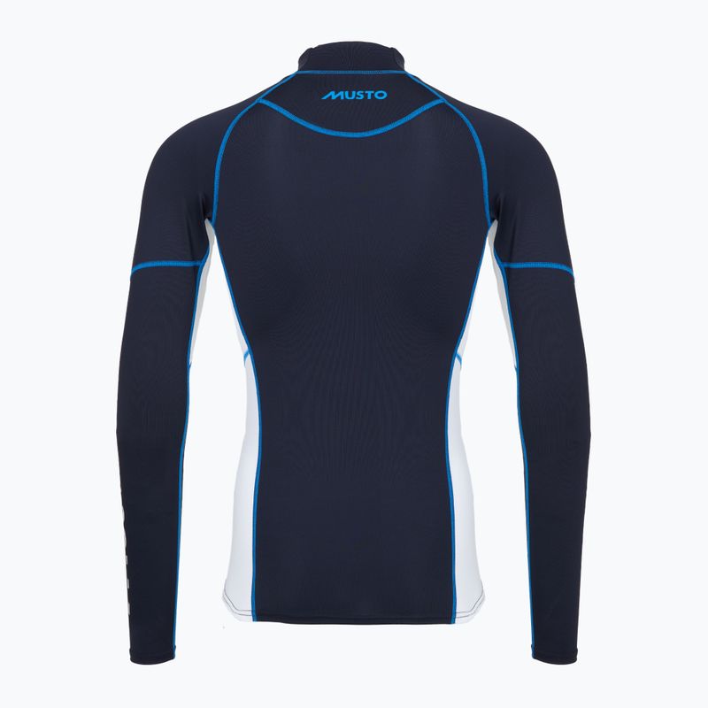 Bluză cu mânecă lungă pentru înot bărbați Musto Championship Rash Guard navy/white 2