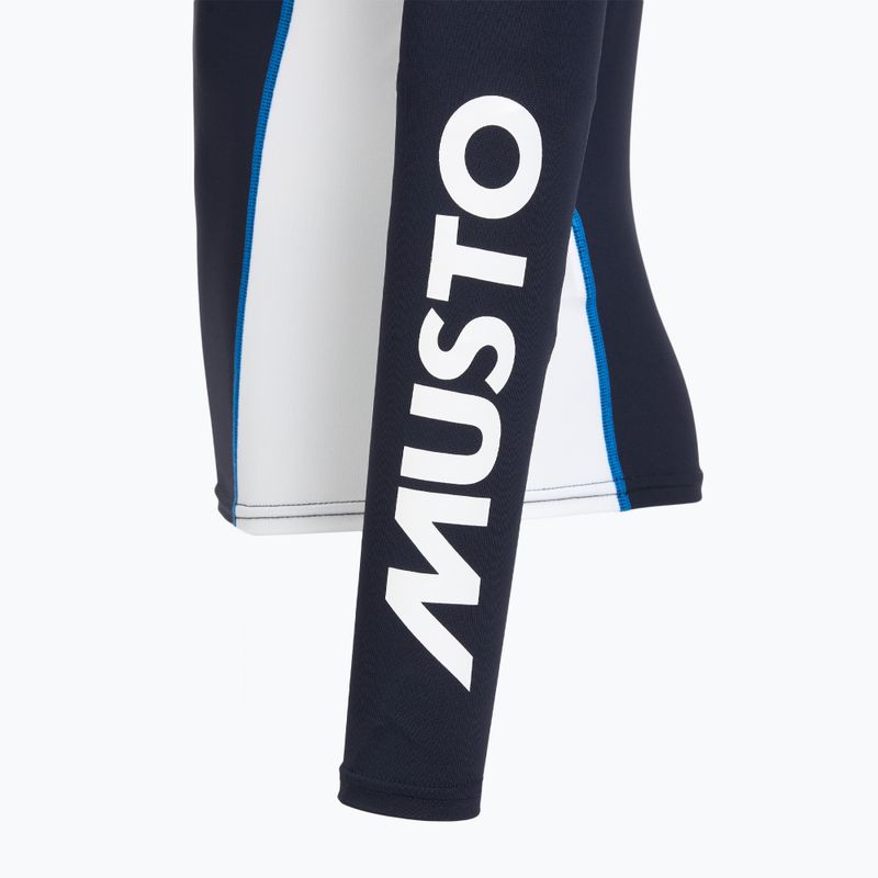 Bluză cu mânecă lungă pentru înot bărbați Musto Championship Rash Guard navy/white 5