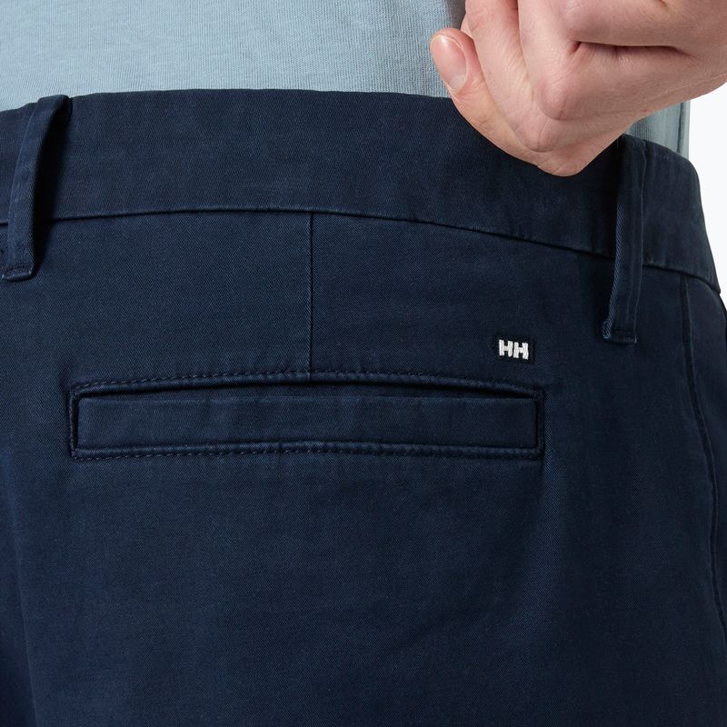 Pantaloni scurți de trekking pentru bărbați Helly Hansen Bryggen Chino navy 4