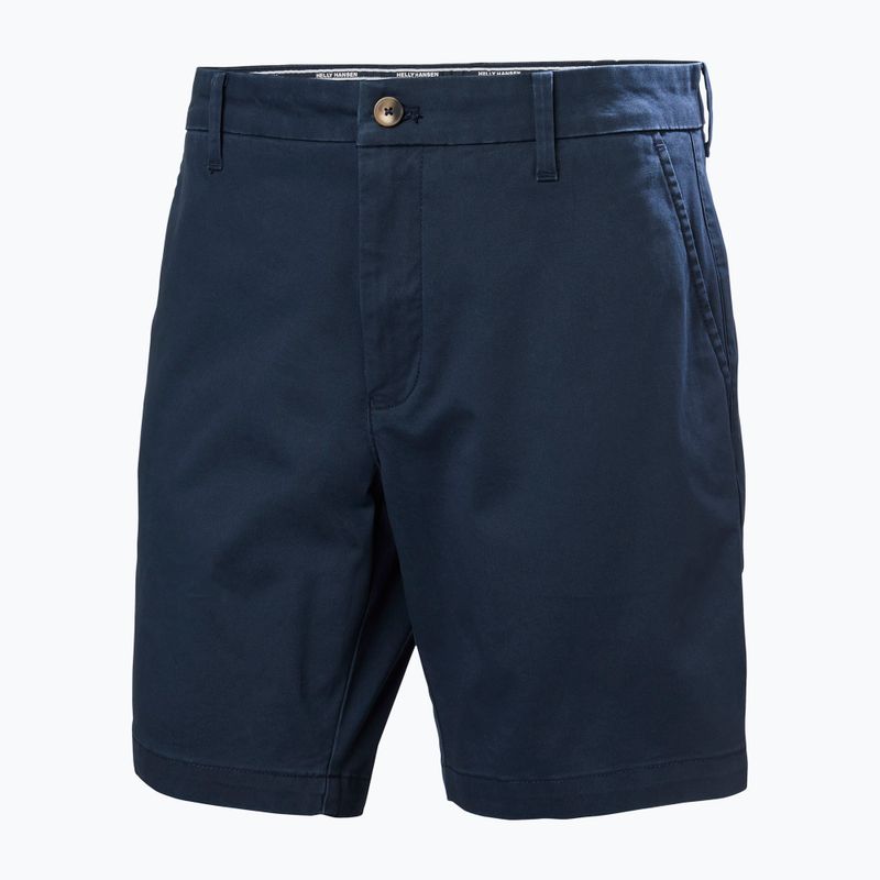 Pantaloni scurți de trekking pentru bărbați Helly Hansen Bryggen Chino navy 5