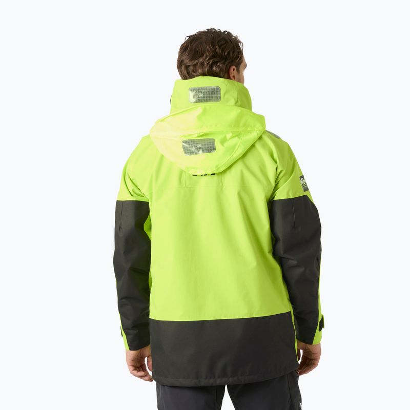 Geacă de navigație pentru bărbați Helly Hansen Skagen Offshore luminous green 2