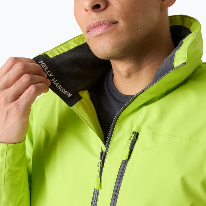Geacă de navigație pentru bărbați Helly Hansen Crew Hooded Midlayer 2 luminous green 5