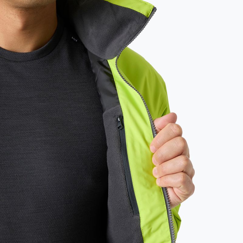 Geacă de navigație pentru bărbați Helly Hansen Crew Hooded Midlayer 2 luminous green 6