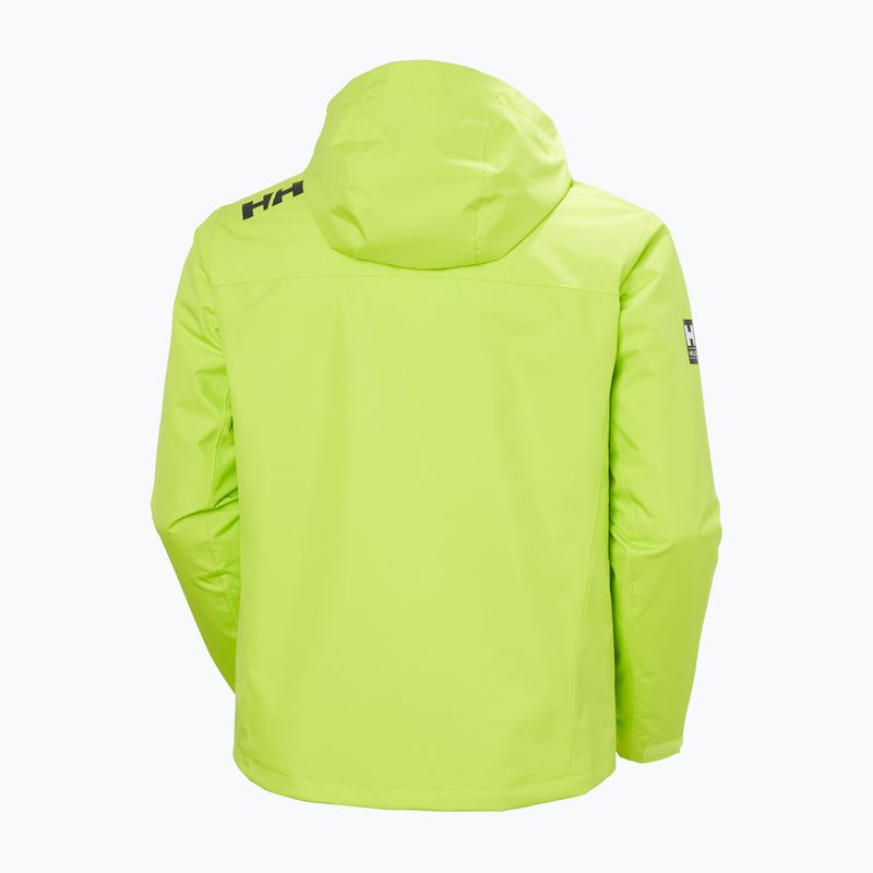 Geacă de navigație pentru bărbați Helly Hansen Crew Hooded Midlayer 2 luminous green 10