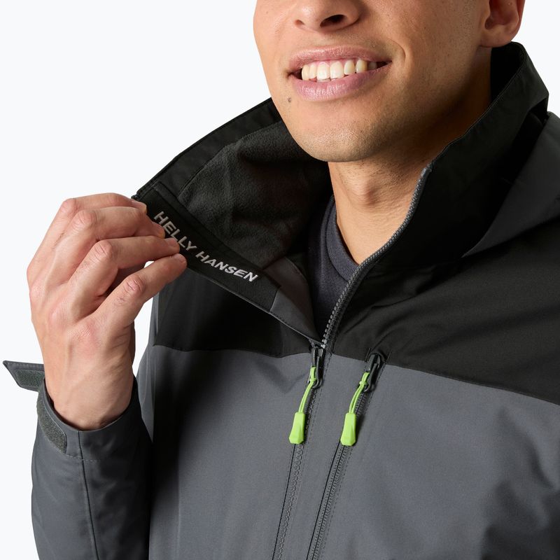 Geacă de navigație pentru bărbați Helly Hansen Crew Hooded Midlayer 2 thunder grey 4