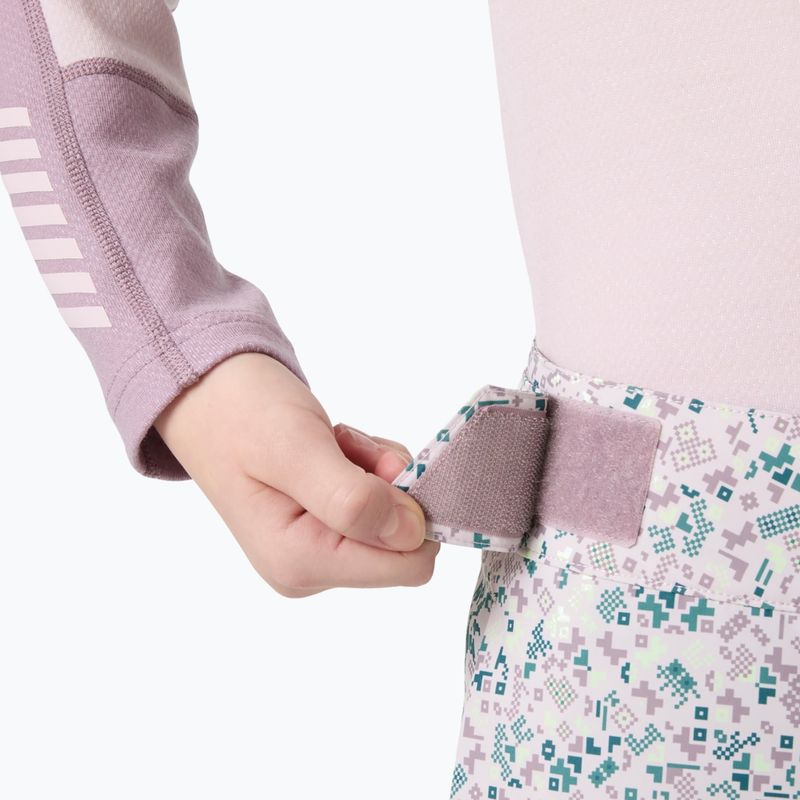 Pantaloni de schi pentru copii Helly Hansen Diamond purple clay aop 3