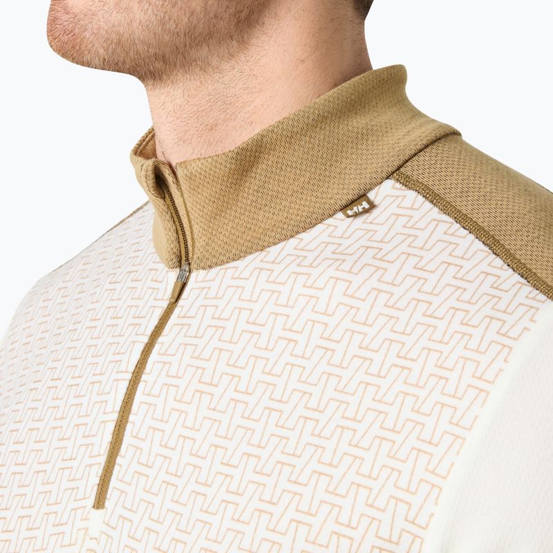 Bluză termoactivă pentru bărbați Helly Hansen Lifa Merino Midweight 1/2 Zip snow monogram aop 3