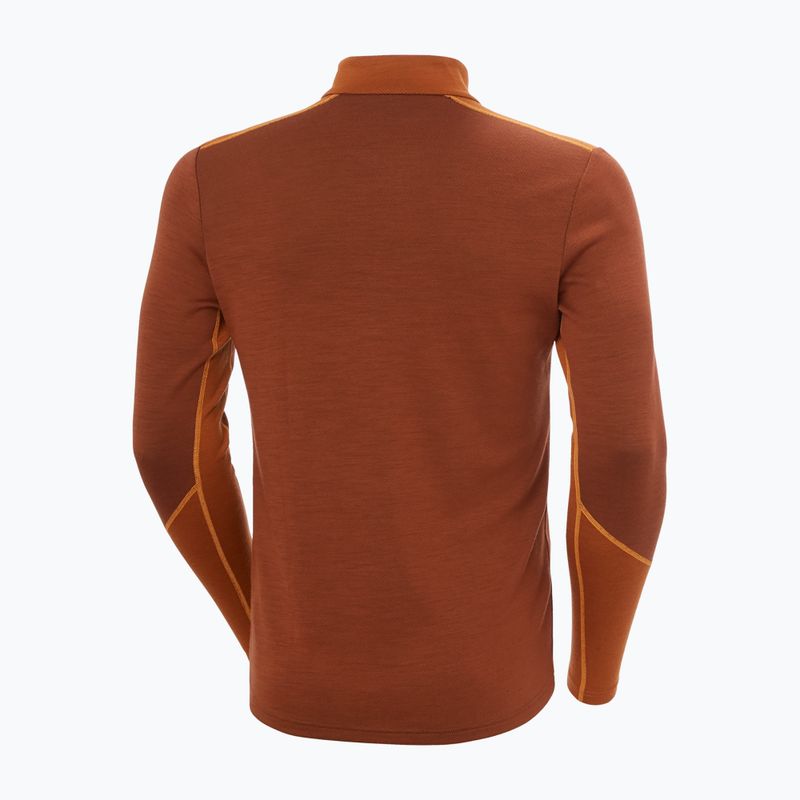 Bluză termoactivă pentru bărbați Helly Hansen Lifa Merino Midweight 1/2 Zip iron oxide 2