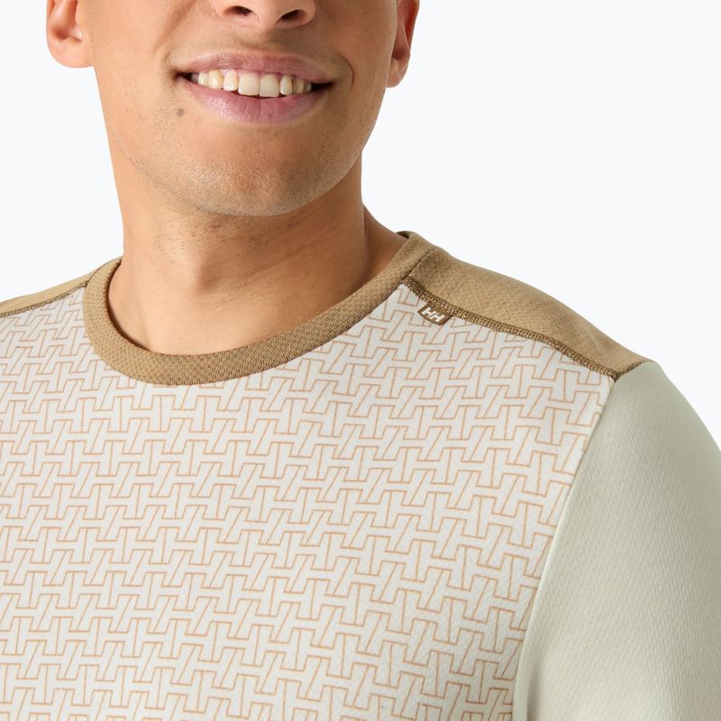 Bluză termoactivă pentru bărbați Helly Hansen Lifa Merino Midweight Crew snow monogram aop 3
