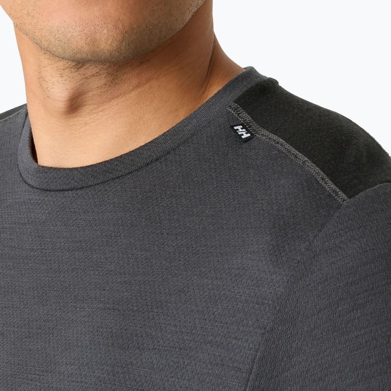 Bluză termoactivă pentru bărbați Helly Hansen Lifa Merino Midweight Crew thunder grey 3