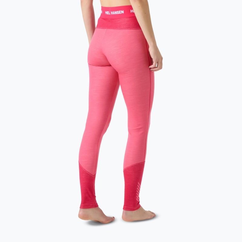 Pantaloni termoactivi pentru femei Helly Hansen Lifa Merino Midweight hot pink 2