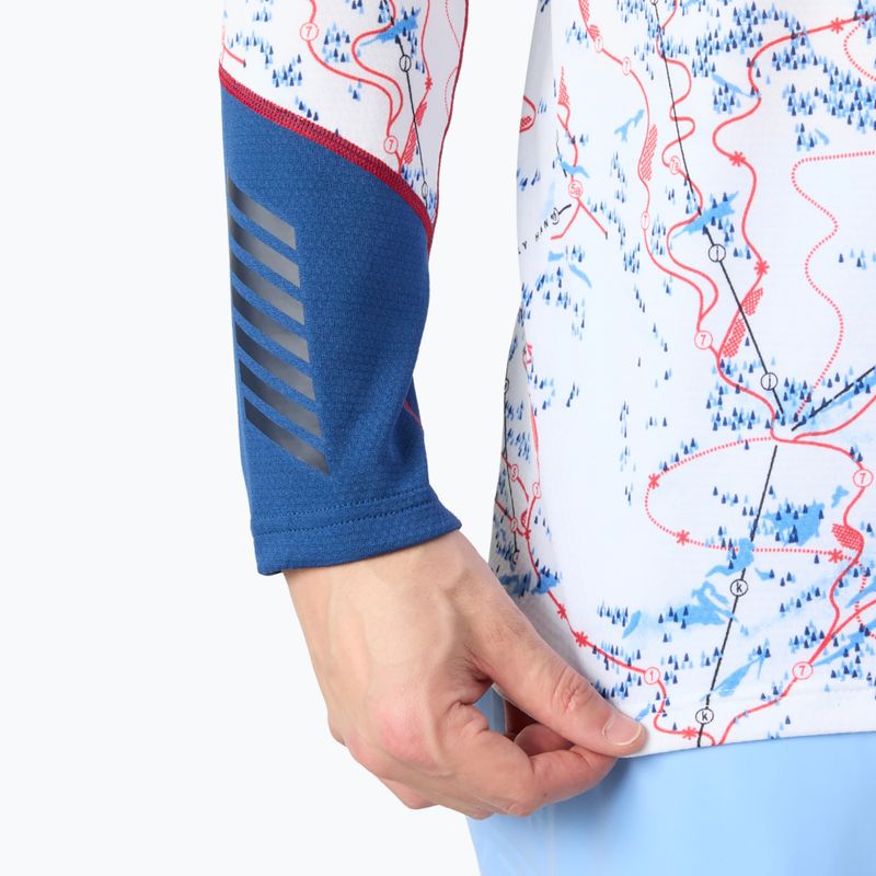Bluză termoactivă pentru bărbați Helly Hansen Lifa Active white slope map aop 4