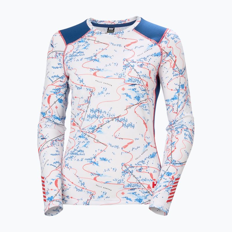 Bluză termoactivă pentru femei Helly Hansen Lifa Active white slope map aop 5