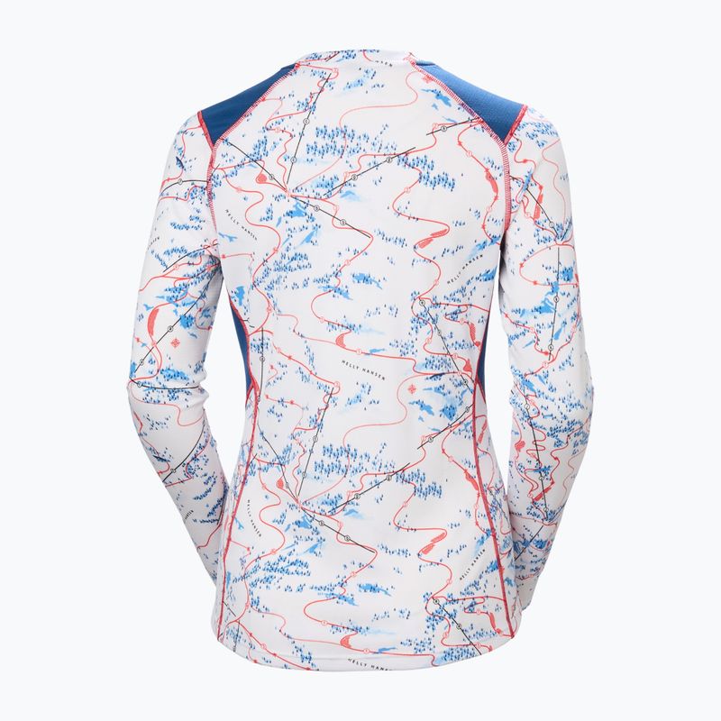Bluză termoactivă pentru femei Helly Hansen Lifa Active white slope map aop 6