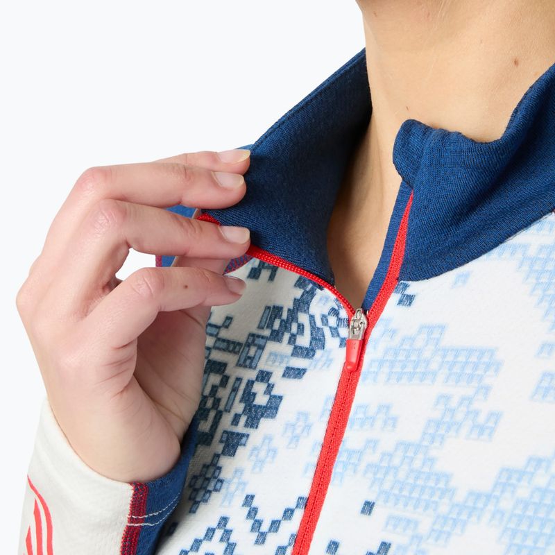 Bluză termoactivă pentru femei Helly Hansen Lifa Merino Midweight Gra 1/2 Zip bright blue new nordic aop 3