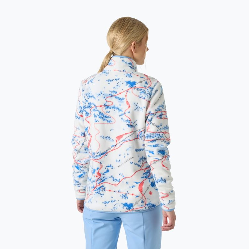 Bluză fleece pentru femei Helly Hansen Maridalen Printed Fleece white slope map aop 2