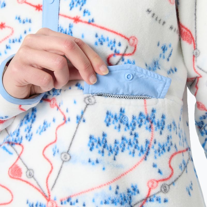 Bluză fleece pentru femei Helly Hansen Maridalen Printed Fleece white slope map aop 3