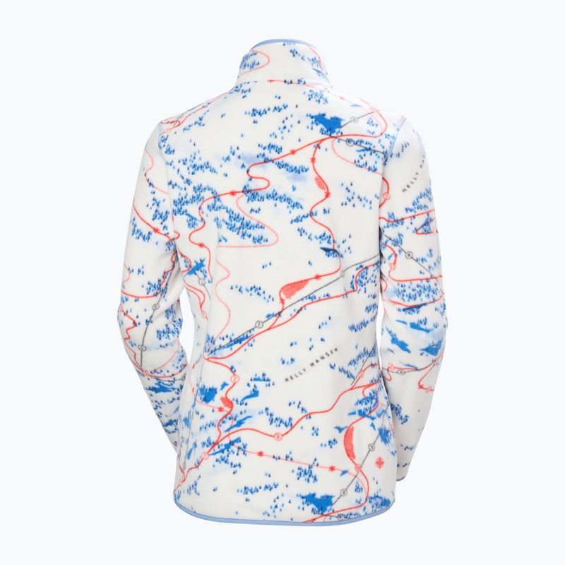 Bluză fleece pentru femei Helly Hansen Maridalen Printed Fleece white slope map aop 5