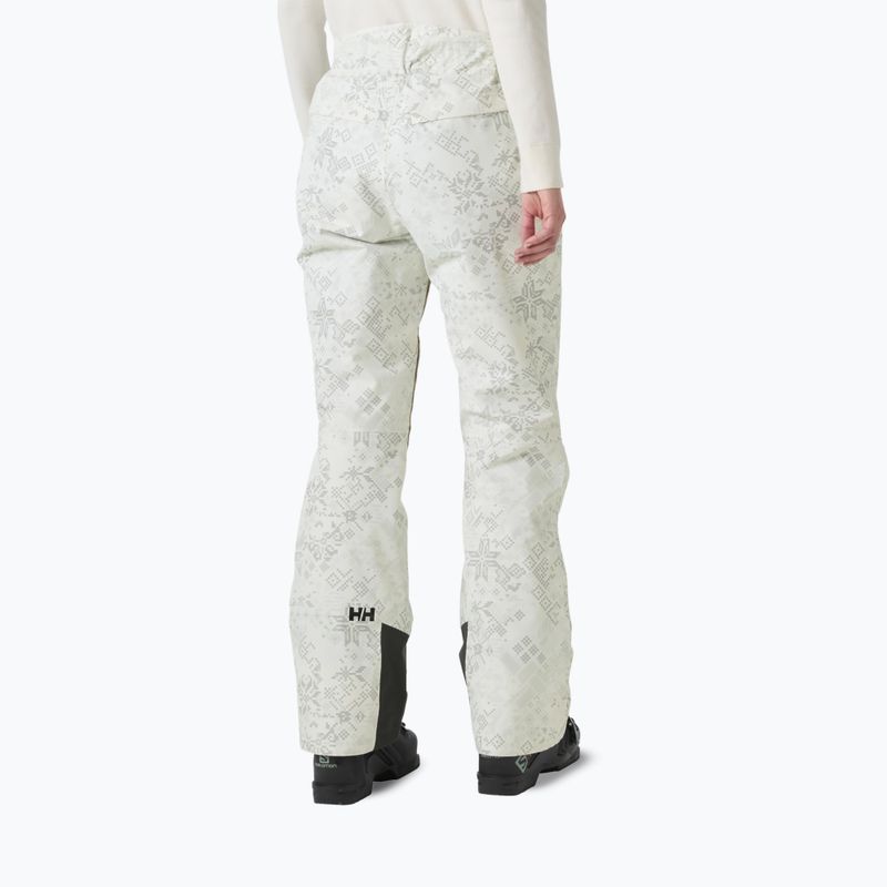 Pantaloni de schi pentru femei Helly Hansen Legendary Insulated cream new nordic aop 2