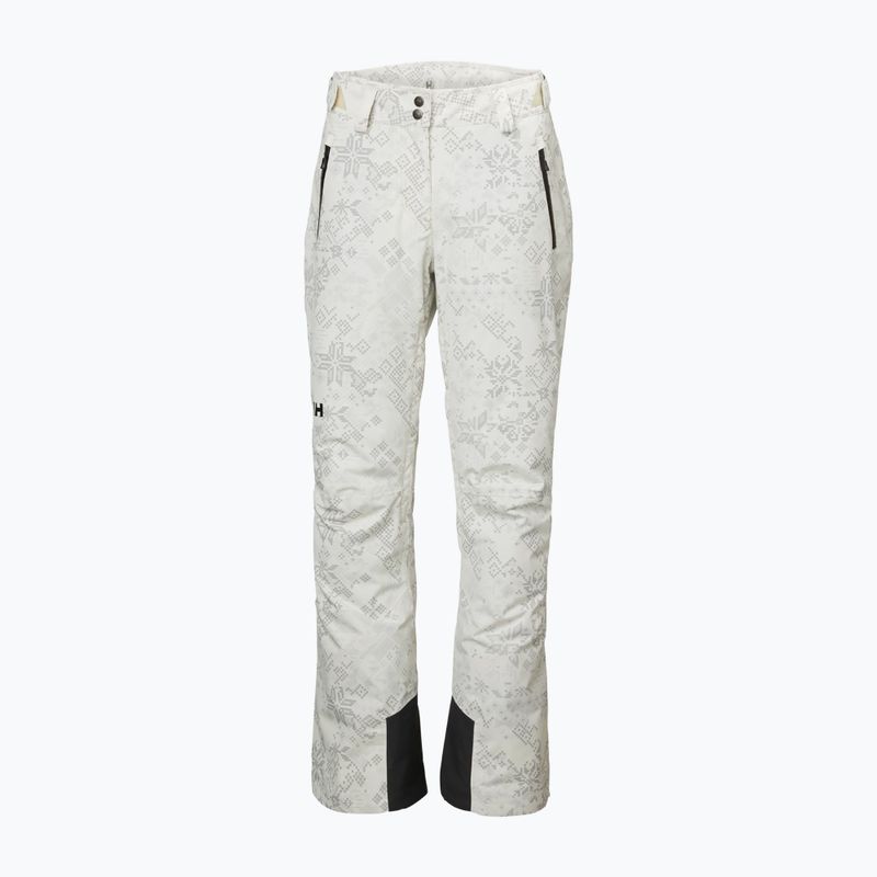 Pantaloni de schi pentru femei Helly Hansen Legendary Insulated cream new nordic aop 5